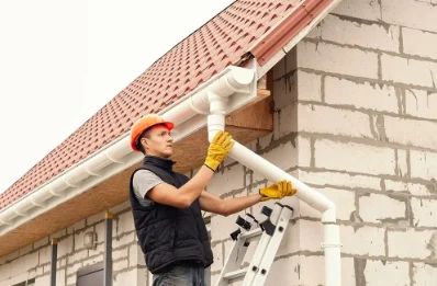 Pose et remplacement de gouttières à Champlan